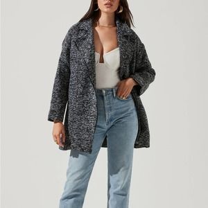 ✨NEW✨ ASTR The Label Oversized Marled Coat | Tweed